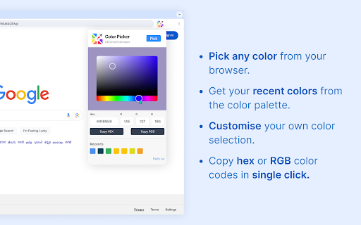 Color Picker Chrome extension from Chrome web store to be run with OffiDocs Chromium online Color Picker Chrome extension from Chrome web store to be run with OffiDocs Chromium online