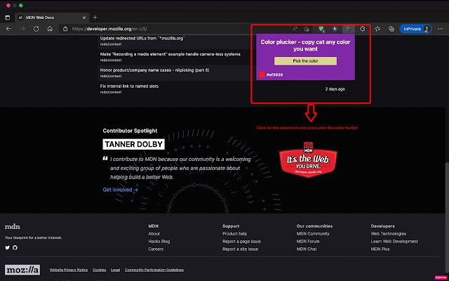 Color plucker from Chrome web store to be run with OffiDocs Chromium online Color plucker from Chrome web store to be run with OffiDocs Chromium online