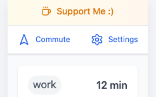 Commute Timer from Chrome web store to be run with OffiDocs Chromium online Commute Timer from Chrome web store to be run with OffiDocs Chromium online