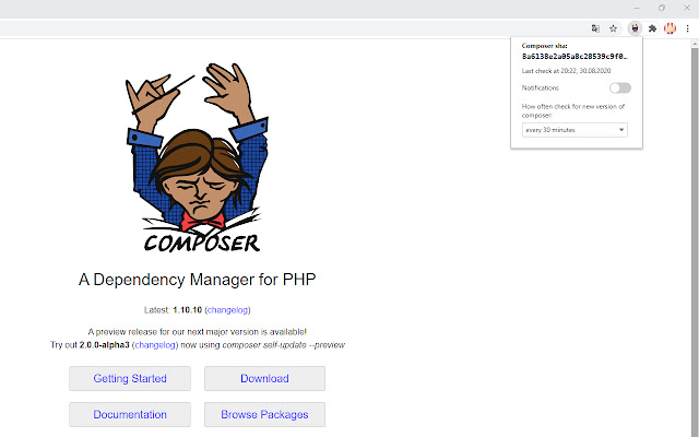 Composer Update Notifier from Chrome web store to be run with OffiDocs Chromium online Composer Update Notifier from Chrome web store to be run with OffiDocs Chromium online