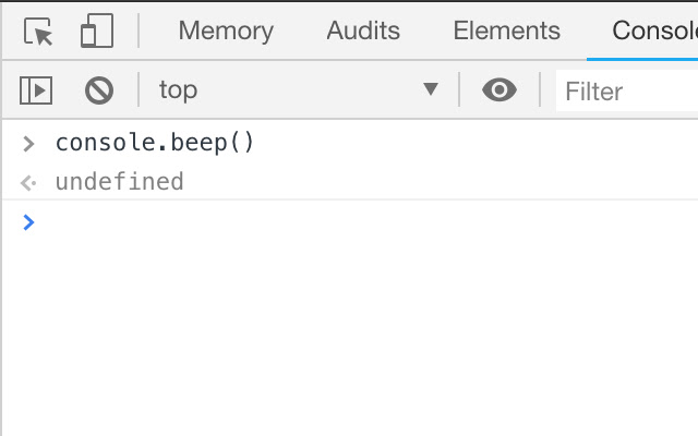 console.beep from Chrome web store to be run with OffiDocs Chromium online console.beep from Chrome web store to be run with OffiDocs Chromium online