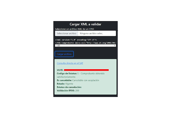 Consulta el estado de un CFDI en SAT México from Chrome web store to be run with OffiDocs Chromium online Consulta el estado de un CFDI en SAT México from Chrome web store to be run with OffiDocs Chromium online