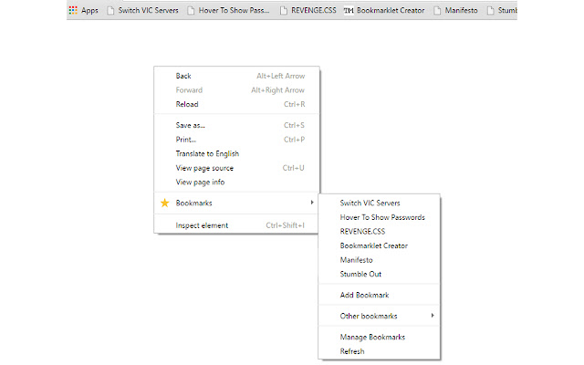 Context Menu Bookmarks from Chrome web store to be run with OffiDocs Chromium online Context Menu Bookmarks from Chrome web store to be run with OffiDocs Chromium online