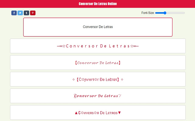 conversor de letras bonitas from Chrome web store to be run with OffiDocs Chromium online conversor de letras bonitas from Chrome web store to be run with OffiDocs Chromium online