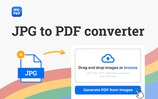 Convert JPG to PDF from Chrome web store to be run with OffiDocs Chromium online Convert JPG to PDF from Chrome web store to be run with OffiDocs Chromium online