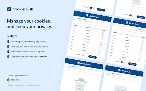CookieFlush from Chrome web store to be run with OffiDocs Chromium online CookieFlush from Chrome web store to be run with OffiDocs Chromium online
