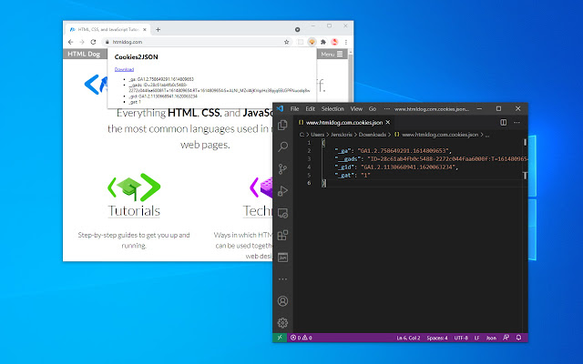 Cookies2JSON from Chrome web store to be run with OffiDocs Chromium online Cookies2JSON from Chrome web store to be run with OffiDocs Chromium online