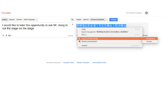 Copy As HTML Entity from Chrome web store to be run with OffiDocs Chromium online Copy As HTML Entity from Chrome web store to be run with OffiDocs Chromium online