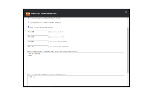 Cornucopia Enhancement Suite from Chrome web store to be run with OffiDocs Chromium online Cornucopia Enhancement Suite from Chrome web store to be run with OffiDocs Chromium online
