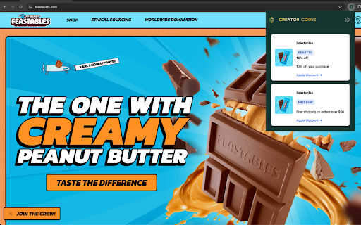 Creator Codes from Chrome web store to be run with OffiDocs Chromium online Creator Codes from Chrome web store to be run with OffiDocs Chromium online