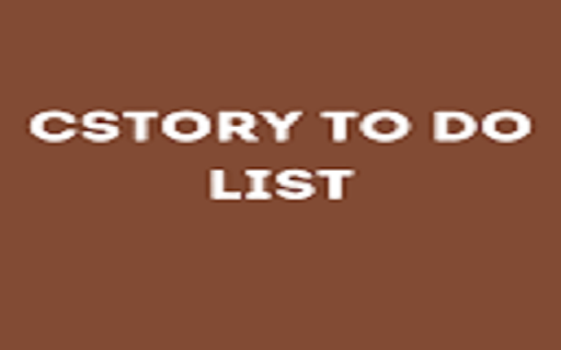 CStory To Do List from Chrome web store to be run with OffiDocs Chromium online CStory To Do List from Chrome web store to be run with OffiDocs Chromium online