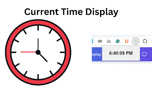 Current Time Display from Chrome web store to be run with OffiDocs Chromium online Current Time Display from Chrome web store to be run with OffiDocs Chromium online