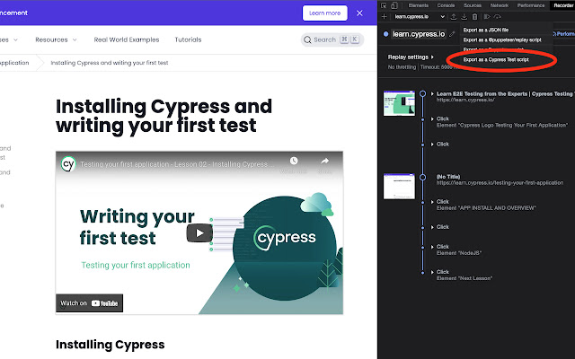 Cypress Chrome Recorder from Chrome web store to be run with OffiDocs Chromium online Cypress Chrome Recorder from Chrome web store to be run with OffiDocs Chromium online