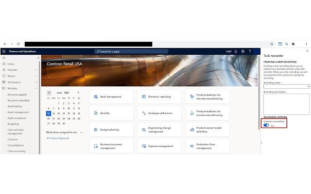 D365 FO Task Recorder Screenshots and Video from Chrome web store to be run with OffiDocs Chromium online D365 FO Task Recorder Screenshots and Video from Chrome web store to be run with OffiDocs Chromium online