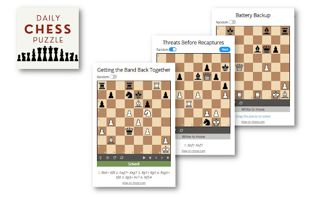 Daily Chess Puzzle from Chrome web store to be run with OffiDocs Chromium online Daily Chess Puzzle from Chrome web store to be run with OffiDocs Chromium online