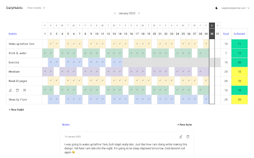 DailyHabits from Chrome web store to be run with OffiDocs Chromium online DailyHabits from Chrome web store to be run with OffiDocs Chromium online