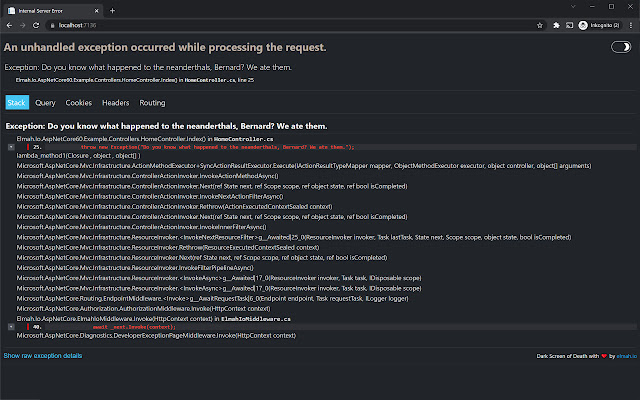 Dark Screen of Death from Chrome web store to be run with OffiDocs Chromium online Dark Screen of Death from Chrome web store to be run with OffiDocs Chromium online