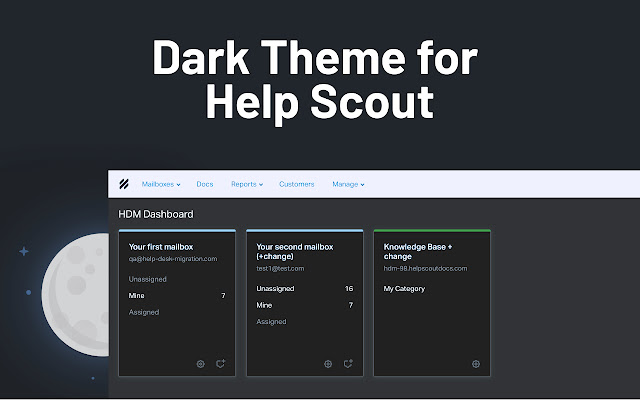 Dark Theme for Help Scout from Chrome web store to be run with OffiDocs Chromium online Dark Theme for Help Scout from Chrome web store to be run with OffiDocs Chromium online