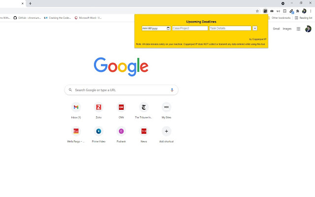 Deadlines by Copperpod from Chrome web store to be run with OffiDocs Chromium online Deadlines by Copperpod from Chrome web store to be run with OffiDocs Chromium online