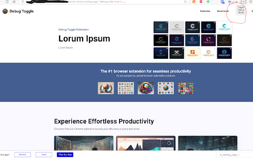 Debug Mode Toggler from Chrome web store to be run with OffiDocs Chromium online Debug Mode Toggler from Chrome web store to be run with OffiDocs Chromium online