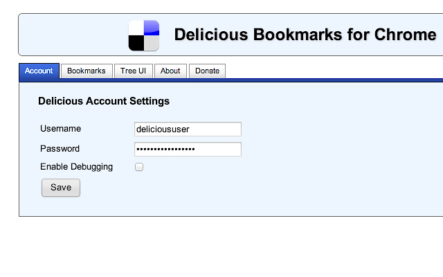 Delicious Bookmarks from Chrome web store to be run with OffiDocs Chromium online Delicious Bookmarks from Chrome web store to be run with OffiDocs Chromium online