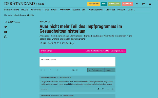 derstandard essentials from Chrome web store to be run with OffiDocs Chromium online derstandard essentials from Chrome web store to be run with OffiDocs Chromium online