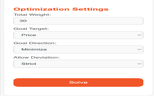 Dessert Solver from Chrome web store to be run with OffiDocs Chromium online Dessert Solver from Chrome web store to be run with OffiDocs Chromium online