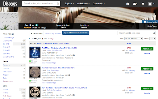 Discogs buddy from Chrome web store to be run with OffiDocs Chromium online Discogs buddy from Chrome web store to be run with OffiDocs Chromium online