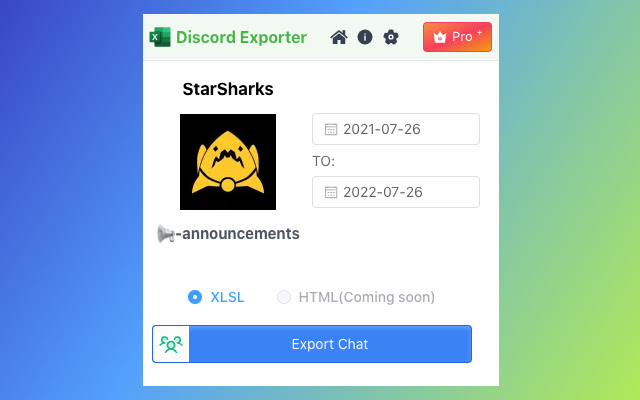 Discord Export Discord Chat Exporter from Chrome web store to be run with OffiDocs Chromium online Discord Export Discord Chat Exporter from Chrome web store to be run with OffiDocs Chromium online