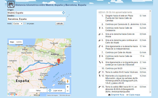 Distancia entre ciudades from Chrome web store to be run with OffiDocs Chromium online Distancia entre ciudades from Chrome web store to be run with OffiDocs Chromium online