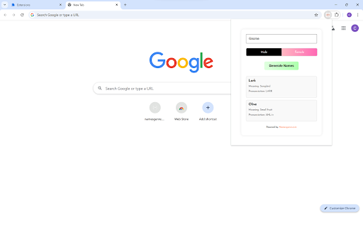 DnD Name Generator from Chrome web store to be run with OffiDocs Chromium online DnD Name Generator from Chrome web store to be run with OffiDocs Chromium online