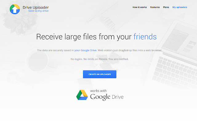 Drive Uploader from Chrome web store to be run with OffiDocs Chromium online Drive Uploader from Chrome web store to be run with OffiDocs Chromium online