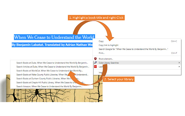 Duke Library Searches from Chrome web store to be run with OffiDocs Chromium online Duke Library Searches from Chrome web store to be run with OffiDocs Chromium online