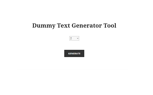 Dummy Text Generator Tool from Chrome web store to be run with OffiDocs Chromium online Dummy Text Generator Tool from Chrome web store to be run with OffiDocs Chromium online