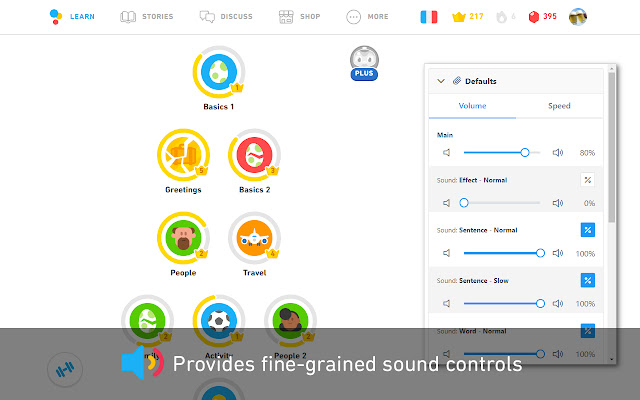 Duolingo Sound Controls from Chrome web store to be run with OffiDocs Chromium online Duolingo Sound Controls from Chrome web store to be run with OffiDocs Chromium online