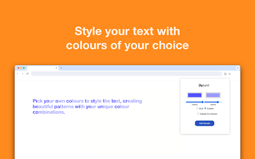 Dysaid from Chrome web store to be run with OffiDocs Chromium online Dysaid from Chrome web store to be run with OffiDocs Chromium online
