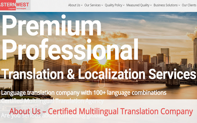 Easternwest Understand Translation Service from Chrome web store to be run with OffiDocs Chromium online Easternwest Understand Translation Service from Chrome web store to be run with OffiDocs Chromium online