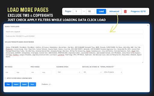 Easy Merch Research™ from Chrome web store to be run with OffiDocs Chromium online Easy Merch Research™ from Chrome web store to be run with OffiDocs Chromium online