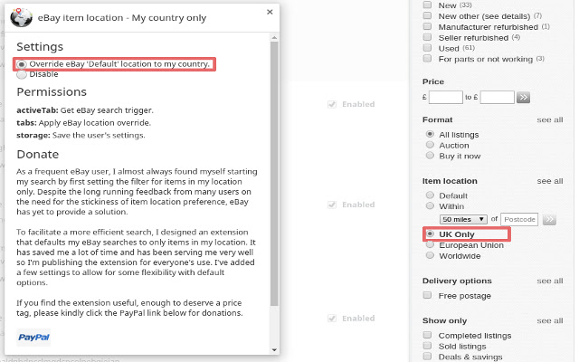eBay item location My country only from Chrome web store to be run with OffiDocs Chromium online eBay item location My country only from Chrome web store to be run with OffiDocs Chromium online