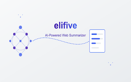 Elifive AI Summarizer from Chrome web store to be run with OffiDocs Chromium online Elifive AI Summarizer from Chrome web store to be run with OffiDocs Chromium online