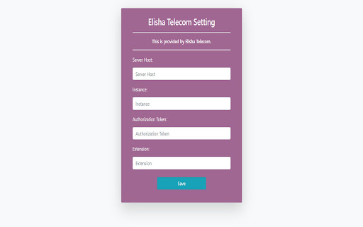Elisha Telecom Extension (HubSpot) from Chrome web store to be run with OffiDocs Chromium online Elisha Telecom Extension (HubSpot) from Chrome web store to be run with OffiDocs Chromium online
