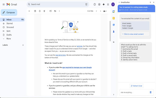EmailDrafter from Chrome web store to be run with OffiDocs Chromium online EmailDrafter from Chrome web store to be run with OffiDocs Chromium online
