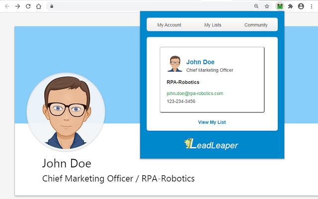 Email Finder LeadLeaper from Chrome web store to be run with OffiDocs Chromium online Email Finder LeadLeaper from Chrome web store to be run with OffiDocs Chromium online