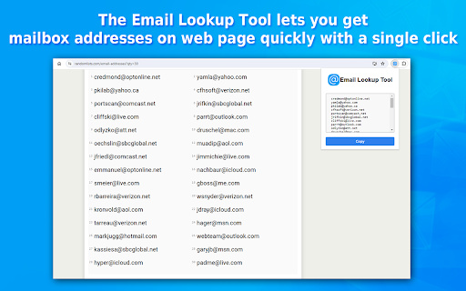 Email Lookup Tool from Chrome web store to be run with OffiDocs Chromium online Email Lookup Tool from Chrome web store to be run with OffiDocs Chromium online