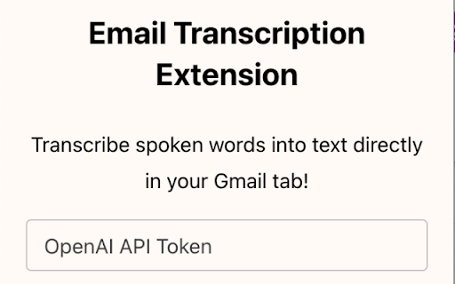 Email Transcription from Chrome web store to be run with OffiDocs Chromium online Email Transcription from Chrome web store to be run with OffiDocs Chromium online