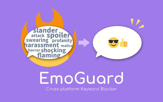 EmoGuard Keyword Blocker from Chrome web store to be run with OffiDocs Chromium online EmoGuard Keyword Blocker from Chrome web store to be run with OffiDocs Chromium online