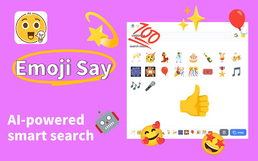 Emoji Say AI Powered Multilingual Emoji Search from Chrome web store to be run with OffiDocs Chromium online Emoji Say AI Powered Multilingual Emoji Search from Chrome web store to be run with OffiDocs Chromium online