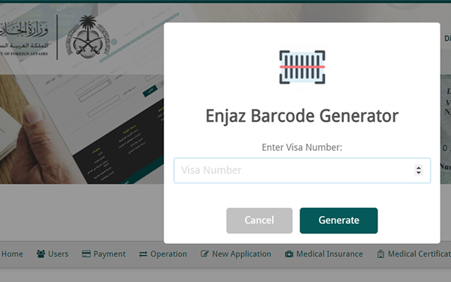 Enjaz Barcode Generator from Chrome web store to be run with OffiDocs Chromium online Enjaz Barcode Generator from Chrome web store to be run with OffiDocs Chromium online