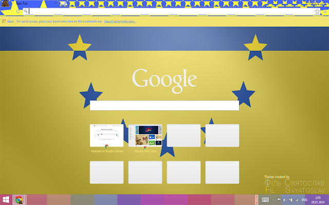 EuroUkraine Theme from Chrome web store to be run with OffiDocs Chromium online EuroUkraine Theme from Chrome web store to be run with OffiDocs Chromium online