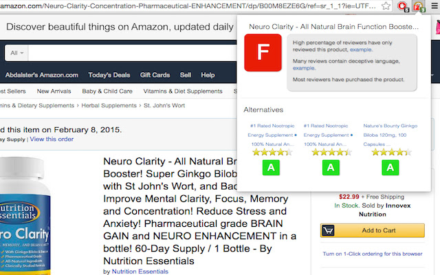 Evalute Amazon Reviews Lemur (Earl) from Chrome web store to be run with OffiDocs Chromium online Evalute Amazon Reviews Lemur (Earl) from Chrome web store to be run with OffiDocs Chromium online